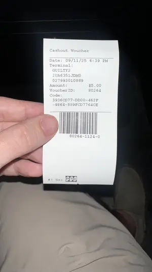 Customer cashout voucher